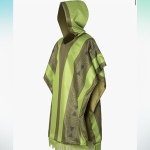 Encanto Bruno poncho costume adult size with hood and fringe